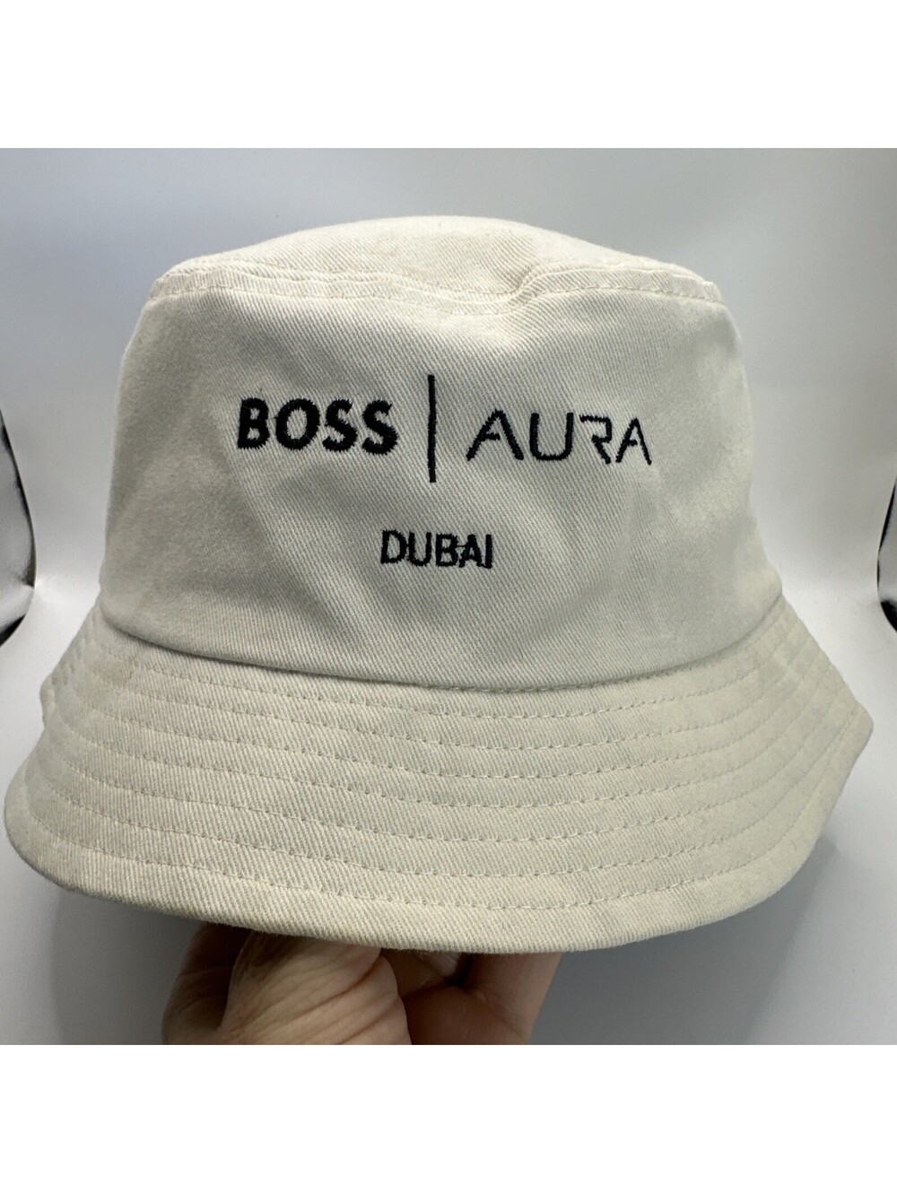 Hugo Boss Aura Rooftop Pool Dubai Collab Event Rare Embroidered Bucket Hat